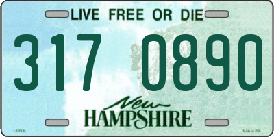 NH license plate 3170890