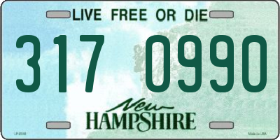 NH license plate 3170990