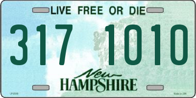 NH license plate 3171010