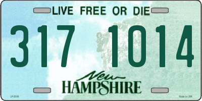 NH license plate 3171014