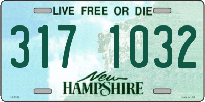 NH license plate 3171032