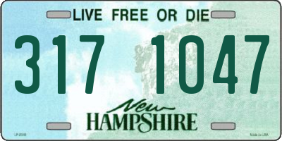 NH license plate 3171047