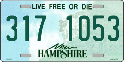 NH license plate 3171053