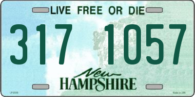 NH license plate 3171057