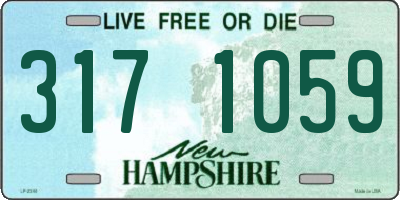 NH license plate 3171059