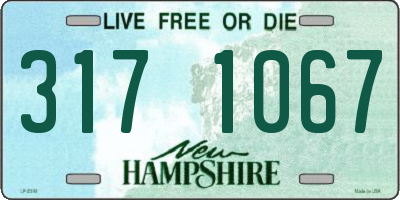 NH license plate 3171067