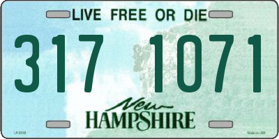 NH license plate 3171071