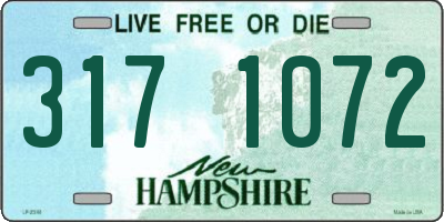 NH license plate 3171072