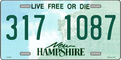 NH license plate 3171087