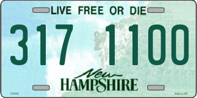 NH license plate 3171100