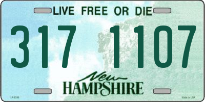 NH license plate 3171107