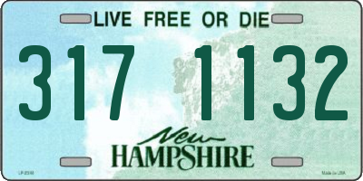 NH license plate 3171132