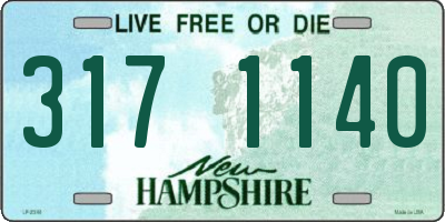NH license plate 3171140