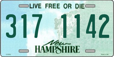 NH license plate 3171142