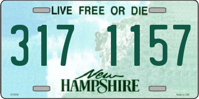 NH license plate 3171157