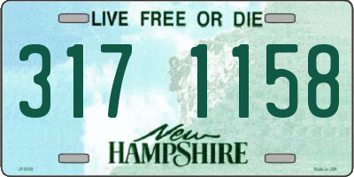NH license plate 3171158