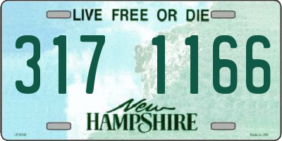 NH license plate 3171166