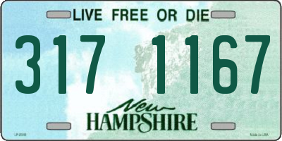 NH license plate 3171167