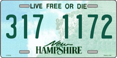 NH license plate 3171172