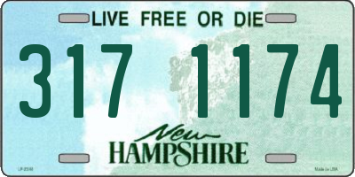NH license plate 3171174