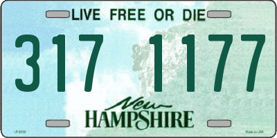 NH license plate 3171177