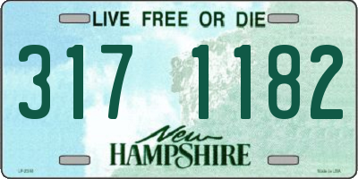 NH license plate 3171182