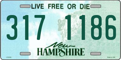NH license plate 3171186