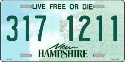 NH license plate 3171211