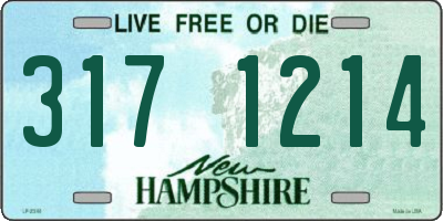 NH license plate 3171214