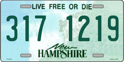 NH license plate 3171219