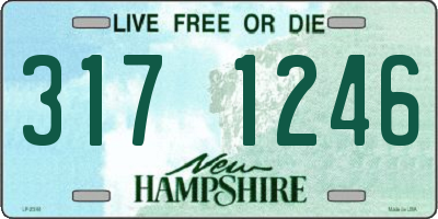 NH license plate 3171246