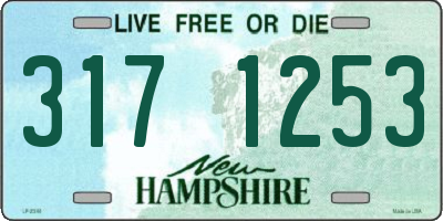 NH license plate 3171253