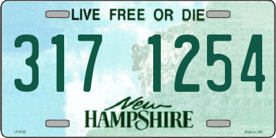 NH license plate 3171254