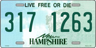 NH license plate 3171263