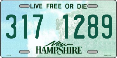 NH license plate 3171289