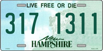 NH license plate 3171311