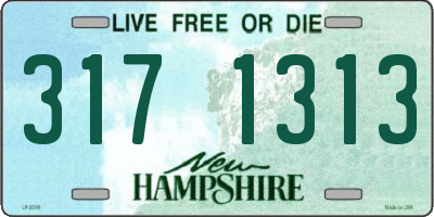 NH license plate 3171313