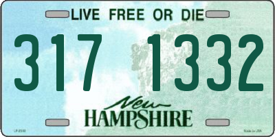 NH license plate 3171332
