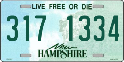 NH license plate 3171334