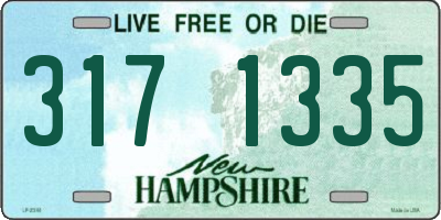 NH license plate 3171335