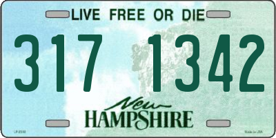 NH license plate 3171342