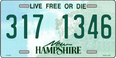 NH license plate 3171346