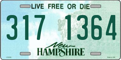 NH license plate 3171364
