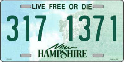 NH license plate 3171371