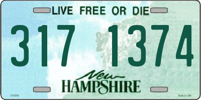 NH license plate 3171374