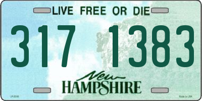 NH license plate 3171383