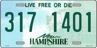 NH license plate 3171401