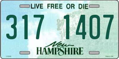 NH license plate 3171407