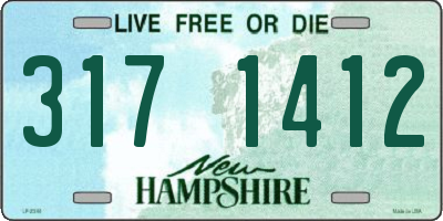 NH license plate 3171412