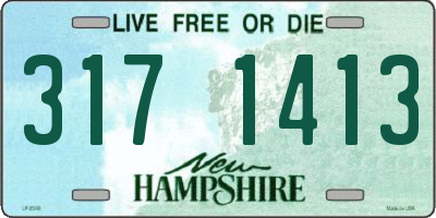 NH license plate 3171413